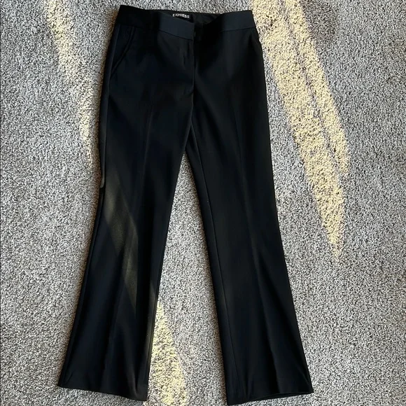 Express Women's Black Pants The Columnist Size 00S EUC - Picture 1 of 7